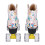 White Graffiti Quad Roller Blades for Indoor Fun 21