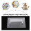 handheld transparante cake cream scraper acryl bakgereedschap 6