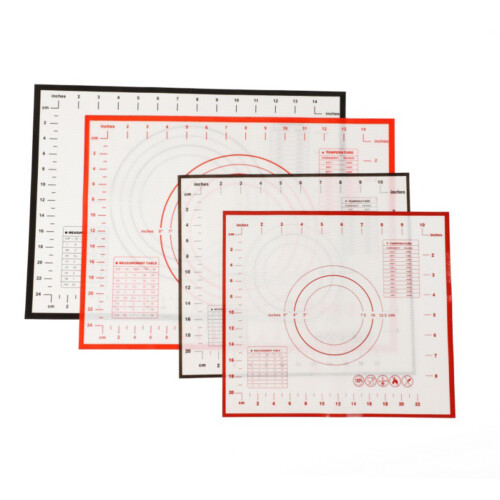 Roter Silikonmatte Back- Und Teigausrollhilfe Multifunktional 1