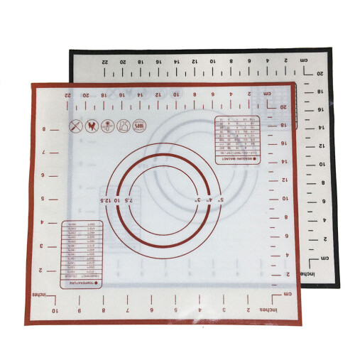 Roter Silikonmatte Back- Und Teigausrollhilfe Multifunktional 2