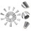 50Stk Spritzbeutel Düsen Set Silber Cake Decorating Tools Für Kuchen 4