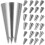 50Stk Spritzbeutel Düsen Set Silber Cake Decorating Tools Für Kuchen 5