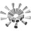 50Stk Spritzbeutel Düsen Set Silber Cake Decorating Tools Für Kuchen 8