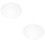 2Pièces Plateaux Présentation Gâteaux Ronds Acrylique Durable 8