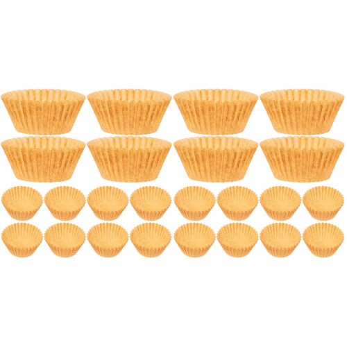 2000Stk Muffinform Papierhalter Cupcake Liner Hellbraun Für Alltag 2