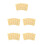 25Pcs Light Yellow Resin White Biscuit Candy Realistic Display Props 5
