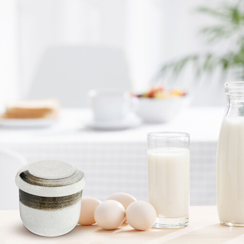Keramik Eintopftopf Suppentopf Dampfbehälter Eiercreme Topf 2