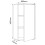 (Chipboard, White) Office cabinet Sideboard Salia 3x B60 5