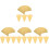 Kuchenunterlagen Gold Karton Mousse Cake Display 4