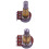 2 St Gitarrpotentiometer Splined Liten Pot Elgitarr Baseffekt Förstärkare Tonvolym 18MM Skaftdelar 2