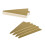 100 Unidades Base De Mousse Triângulo Em Papel Para Cupcake Dourado 9