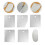 6Stk Mehrseitiger Edelstahl Cake Scraper Cremeglätter Backsatz Silber 6