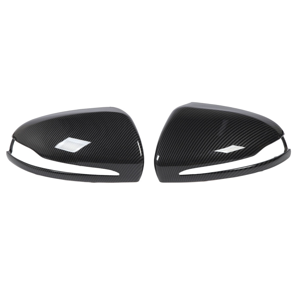 Left Right Mirror Cover For Benz W205 CâClass Carbon Fibre Wing Caps 9341388148825