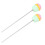 2Pcs Stainless Steel Cake Tester Green Grip Baking Tool for Cake Bread 1