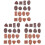 48 Pcs Simulation Chocolate Marshmallow Child Dessert Pvc 3