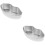 2Pièces Bols Vapeur Inox Multiusage Argenté Compact Et Léger 8