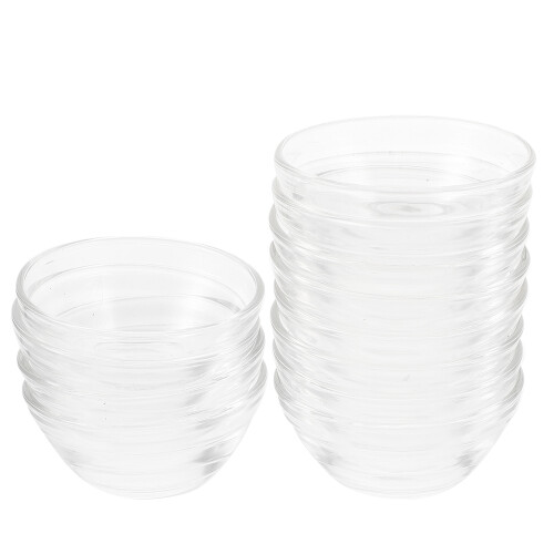 12 pièces bols en verre multifonction pour pudding et alimentation 1