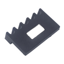 5-Loch-Gummipool-Schlägerhalter Billard-Stickhalter Schwarz, 17,1x10,2x4,3 cm