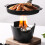 1Set Practical Aluminum Grilling Oven Black Indoor Barbecue Tool 4