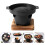 1Set Practical Aluminum Grilling Oven Black Indoor Barbecue Tool 7