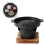 1Set Practical Aluminum Grilling Oven Black Indoor Barbecue Tool 10