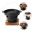 1Set Practical Aluminum Grilling Oven Black Indoor Barbecue Tool 11