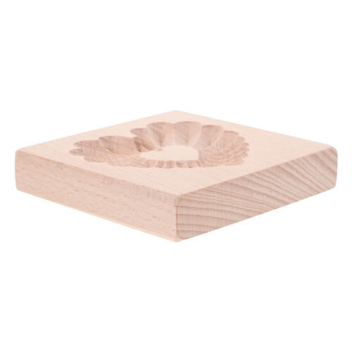 Beige Wooden Cookie Press Stamps Durable Baking Tools 1