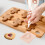 Beige Wooden Cookie Press Stamps Durable Baking Tools 7