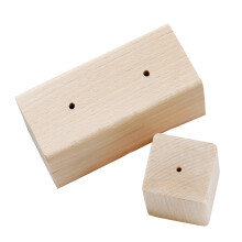 6Pièces Supports En Bois Pour Pâtisserie Coloris Kaki Durable