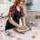 Beige Wooden Cookie Press Stamps Durable Baking Tools 9