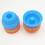 12Pcs Flexible Non-Stick Cake Baking Moulds Assorted Color Set 4