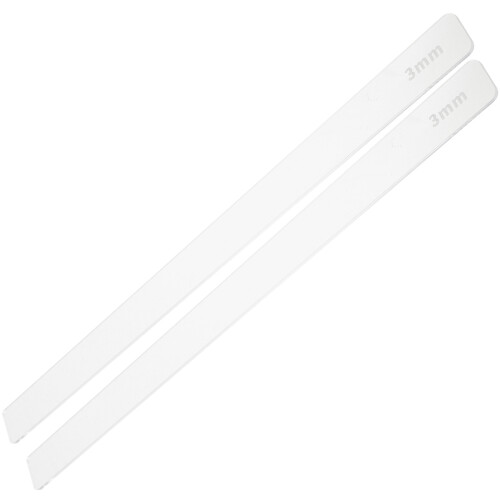 2Pcs Acrylic Dough Thickness Rulers Transparent Baking Tools for Home