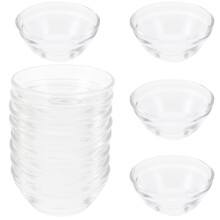 12 pièces bols en verre multifonction pour pudding et alimentation