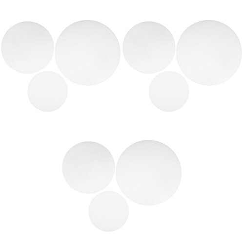 9Pièces Plateau Cake Mousse Blanc Rigide Pour Présentation Et Pratique 2