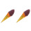 2Pcs Fake Ice Cream Cone Props Brown PVC Multipurpose Decor Models 4