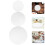 9Pièces Plateau Cake Mousse Blanc Rigide Pour Présentation Et Pratique 10