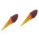 2Pcs Fake Ice Cream Cone Props Brown PVC Multipurpose Decor Models 6