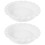 2Pcs White Ceramic Baking Pans Non-Stick Round Pie Pizza Cake Pans 6