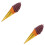 2Pcs Fake Ice Cream Cone Props Brown PVC Multipurpose Decor Models 7