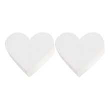 6Pcs Lightweight White Foam Heart Cake Dummies Decorative DIY Wedding