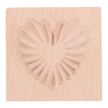 Beige Wooden Cookie Press Stamps Durable Baking Tools