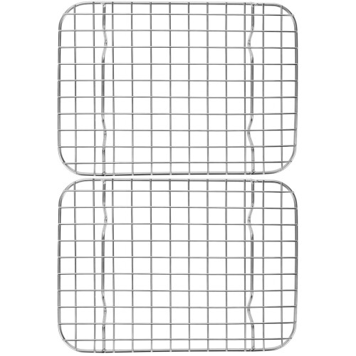 2Pièces Racks De Cuisson Acier Inox 304 Argenté Support Poids Lourd 2