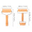 2Pcs Light Brown Wooden Dough Rollers Pin for Pizza Pastry Baking Tool 2