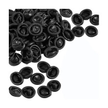 Disposable Latex Finger Cots, 800 Pack, Black, 60 x 20mm, Elastic Protective Sleeves for DIY Crafts Electronics