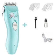 Babyhaartrimmer, ultrastil (minder dan 45 dB), waterdicht, R-vormige keramische messen voor veilig gebruik thuis.