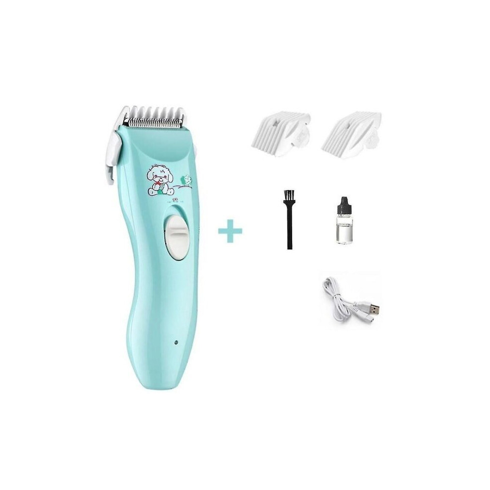 Baby Hair Clipper, Ultra-Quiet Under 45dB Waterproof, Safe R-Shaped Ceramic Blades for Home Haircuts