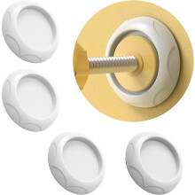 Set mit 4 Silikon-Wandschonern für klemmbare Sicherheitsgitter, rutschfest, werkzeuglose Montage, Tür- und Wandschutzset