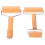 2Pcs Light Brown Wooden Dough Rollers Pin for Pizza Pastry Baking Tool 11
