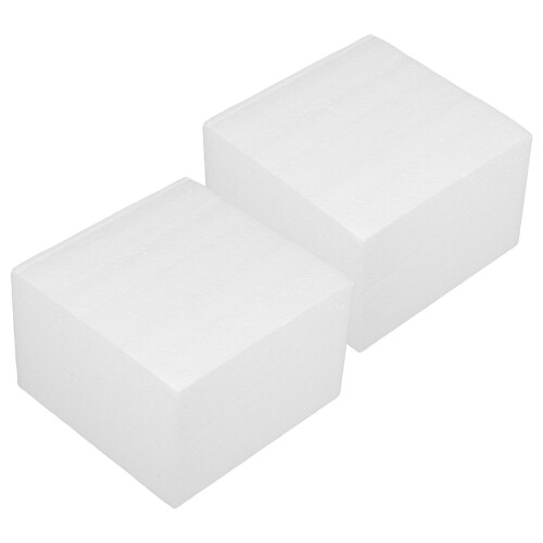 2Pcs Rectangular Foam Cake Molds for Craft and Cake Modeling DIY Use