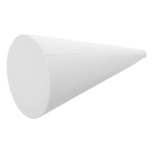 White Foam Cone for Cake Model Decoration and Crafting